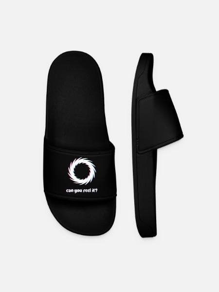 Can You Feel It Spiral - Men’s Pool Sliders - black