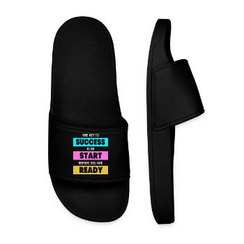 Entrepreneur Workaholic - Men’s Pool Sliders - black - Front