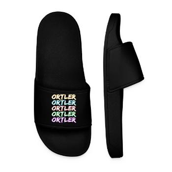 Couleurs néon Ortler - Claquettes Homme - noir - Devant