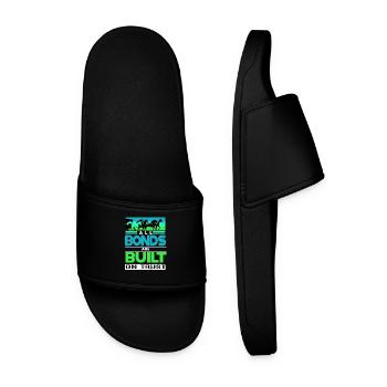 Appaloosa Western Horse Dressage Horse Sayings - Men’s Pool Sliders - black - Front