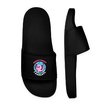 Axolotl - Männer Badelatschen - Schwarz - Vorne