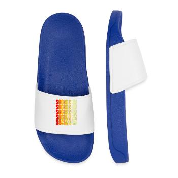 Communism Lenin Marx Class Struggle Social - Men’s Pool Sliders - royal blue - Front