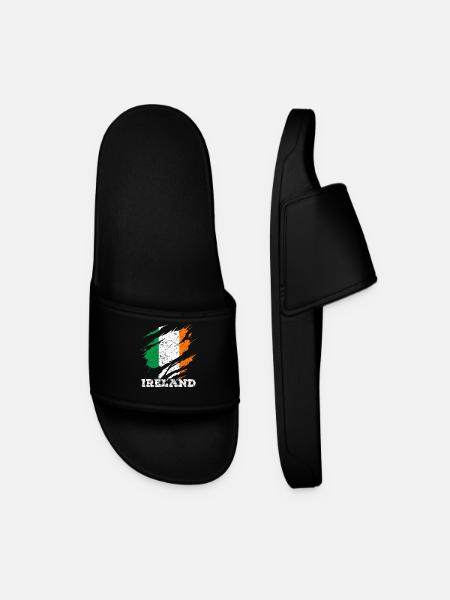 Irland - Männer Badelatschen - Schwarz
