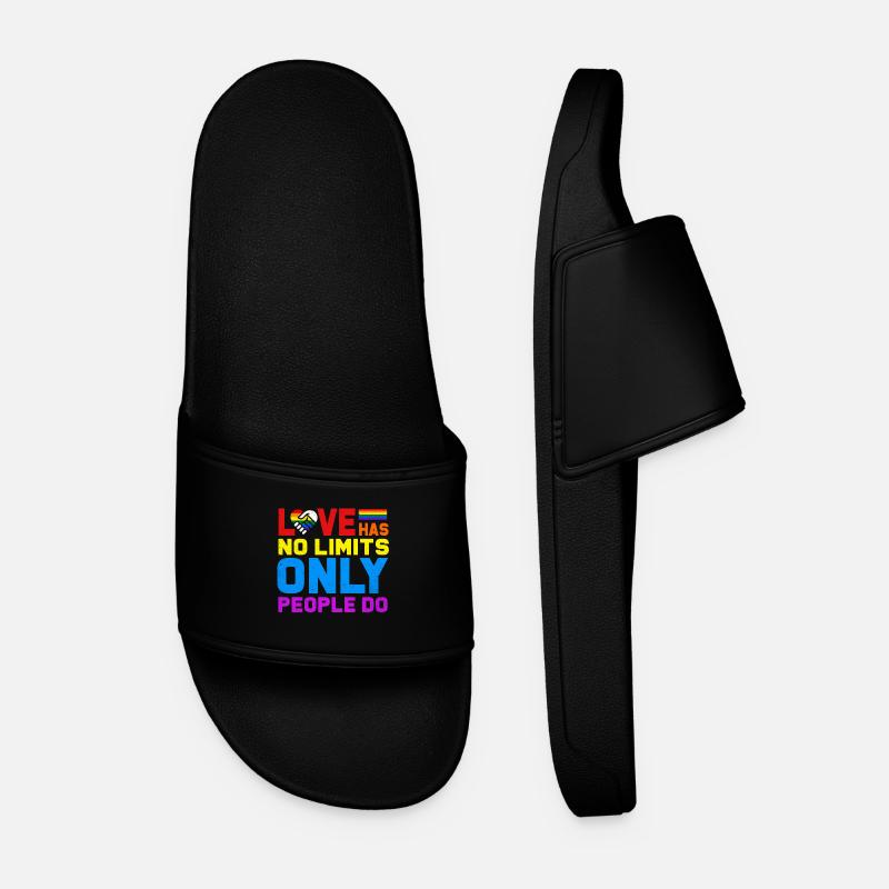 LGBT - Men’s Pool Sliders - black