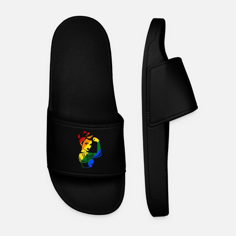 LGBT - Men’s Pool Sliders - black