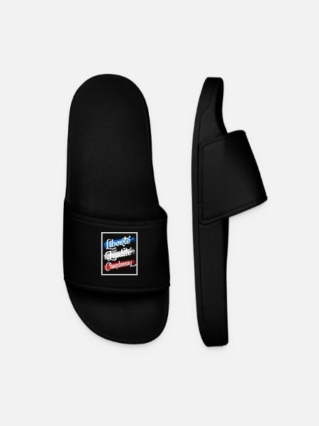 Liberte Egalite Chardonnay - Men’s Pool Sliders - black