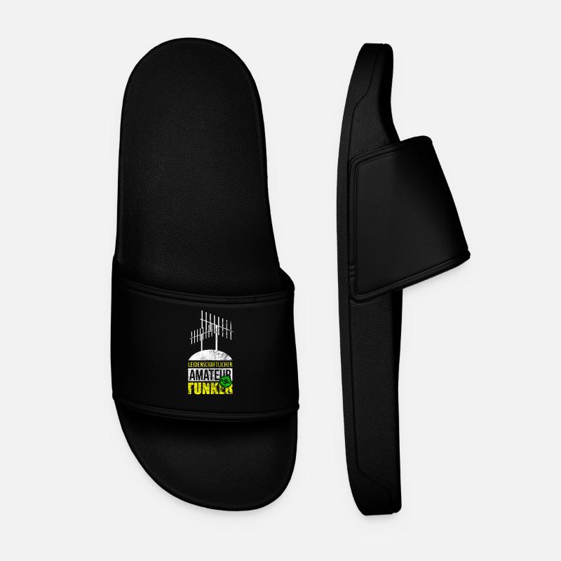 Antenne Funker Amateurfunker Geschenk - Männer Badelatschen - Schwarz