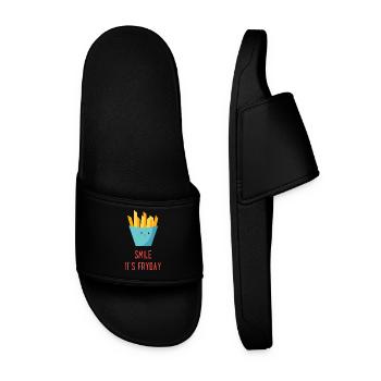 French fries - Men’s Pool Sliders - black - Front