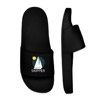 boat - Men’s Pool Sliders - black - Front