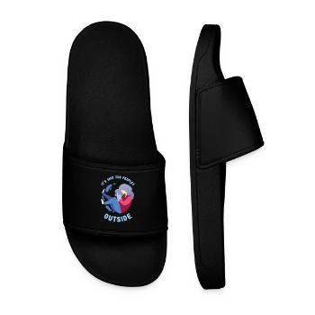 Introvert - Way Too Peopley - Men’s Pool Sliders - black - Front