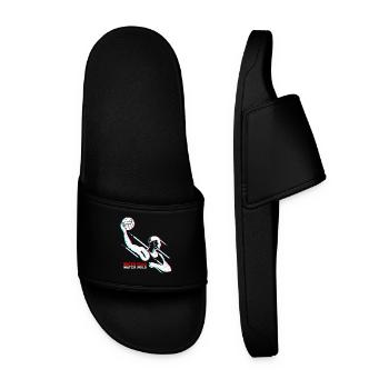 water polo - Men’s Pool Sliders - black - Front