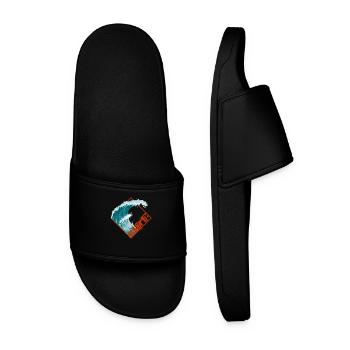 Surfeurs surfeurs surfeurs - Claquettes Homme - noir - Devant