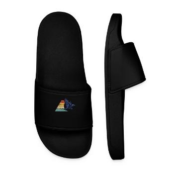 Raven Crow Retro Vintage - Claquettes Homme - noir - Devant