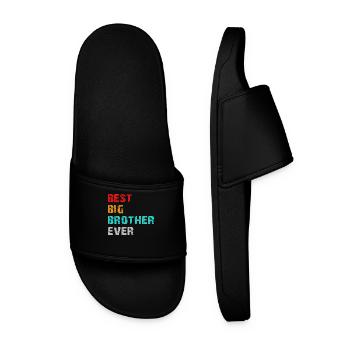 best big brother ever - Men’s Pool Sliders - black - Front