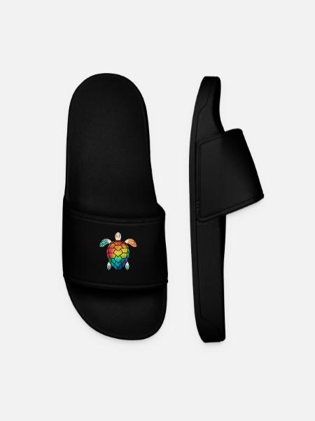 Sea turtle - Men’s Pool Sliders - black