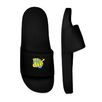 Kitesurfing, kiteboarding - Men’s Pool Sliders - black - Front