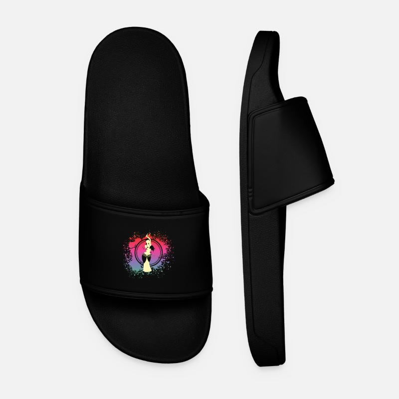 Conception de danse du ventre - Claquettes Homme - noir