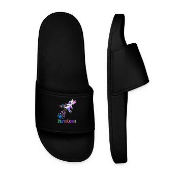Drôle de pet Licorne cadeau Licorne Pupsicorn - Claquettes Homme - noir - Devant