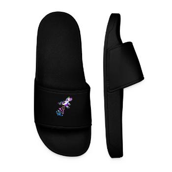 Drôle de pet Licorne cadeau Licorne Pupsicorn - Claquettes Homme - noir - Devant
