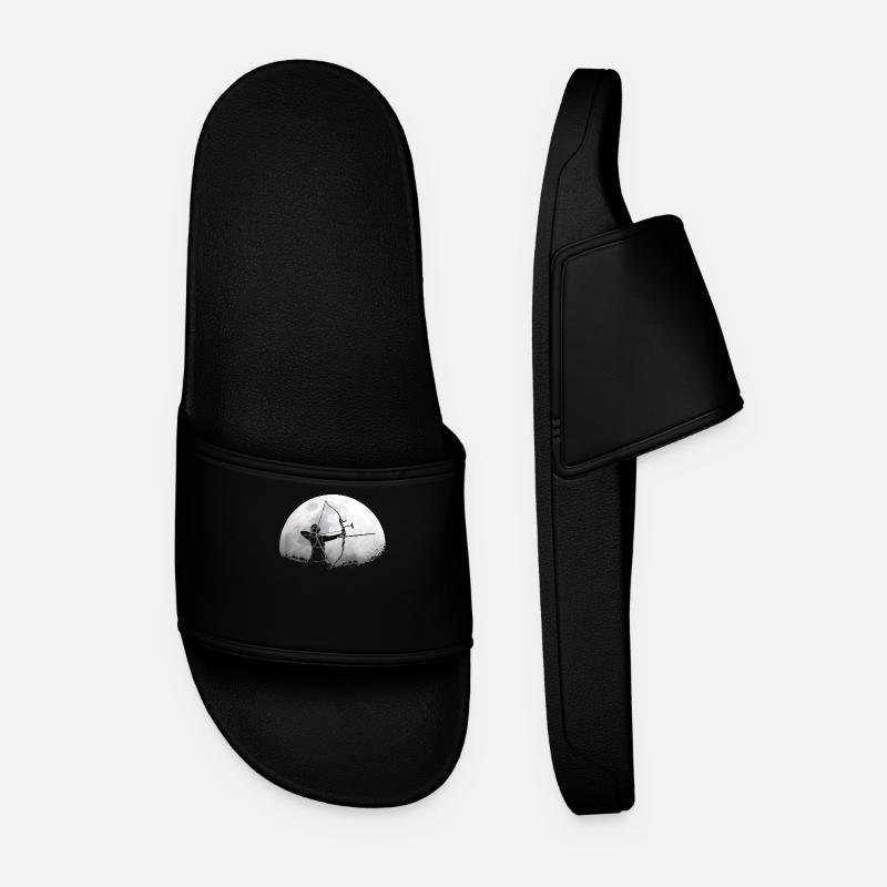 Bow archer moon - Men’s Pool Sliders - black