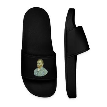 Vincent van Gogh Self Portrait Self-Image Vincent - Men’s Pool Sliders - black - Front