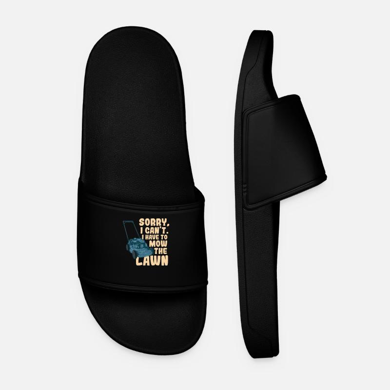 Lawn Mower - Men’s Pool Sliders - black