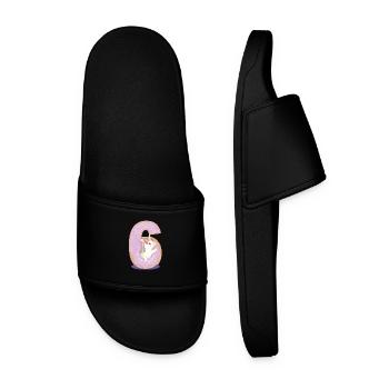 Unicorn in Donut Daughter 6 Years Old - Men’s Pool Sliders - black - Front