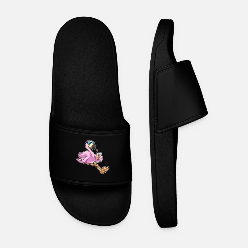 Flamingo Sunglasses - Men’s Pool Sliders - black