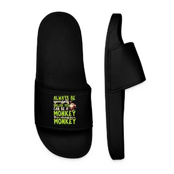 Monkey - Men’s Pool Sliders - black - Front