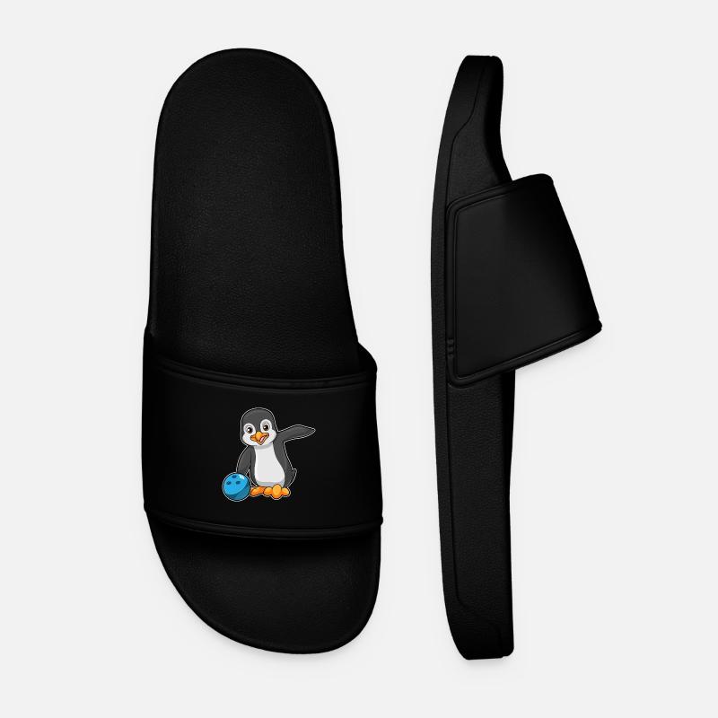 Penguin Bowling Boule de bowling - Claquettes Homme - noir