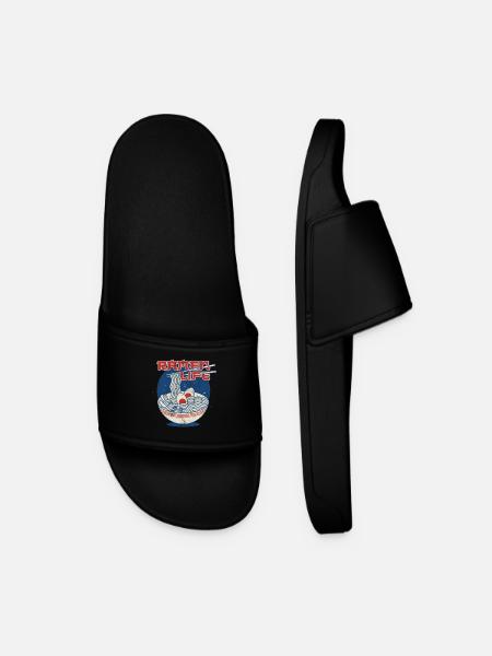 Ramen Life - Men’s Pool Sliders - black