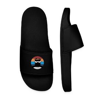 Grumpy Katze - Men’s Pool Sliders - black - Front