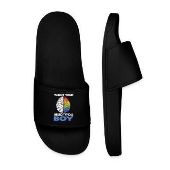Neurodiversity Neurodiversity Autistic Autism - Men’s Pool Sliders - black - Front