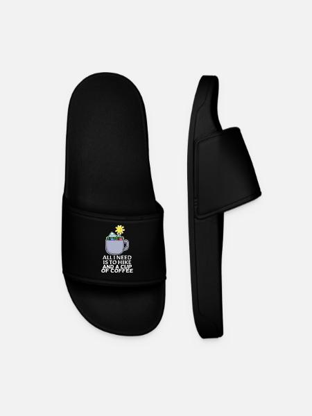 Coffee Mountain Mountains Hiking - Men’s Pool Sliders - black