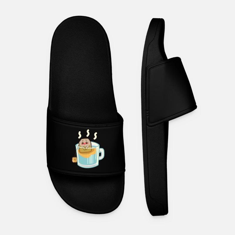Beschämter Teebeutel - Männer Badelatschen - Schwarz