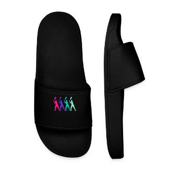 Cool Tennis Tennis Player Gift Tennis Tournament - Men’s Pool Sliders - black - Front