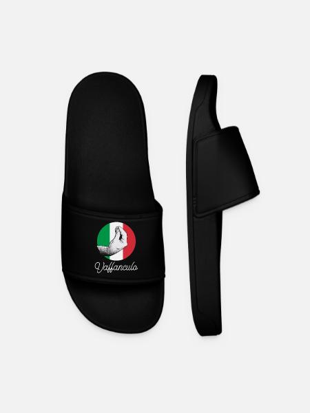 Vaffanculo Italienisch Italiener Italien Lustig - Männer Badelatschen - Schwarz