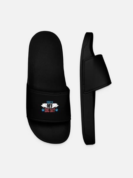 Dog lovers dog language - Men’s Pool Sliders - black