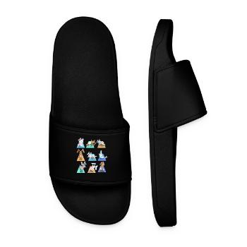 Lapins sportifs lapins de compagnie Yoga Poznan Sport - Claquettes Homme - noir - Devant