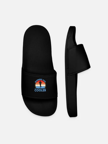 Running Dad Endurance Run - Men’s Pool Sliders - black