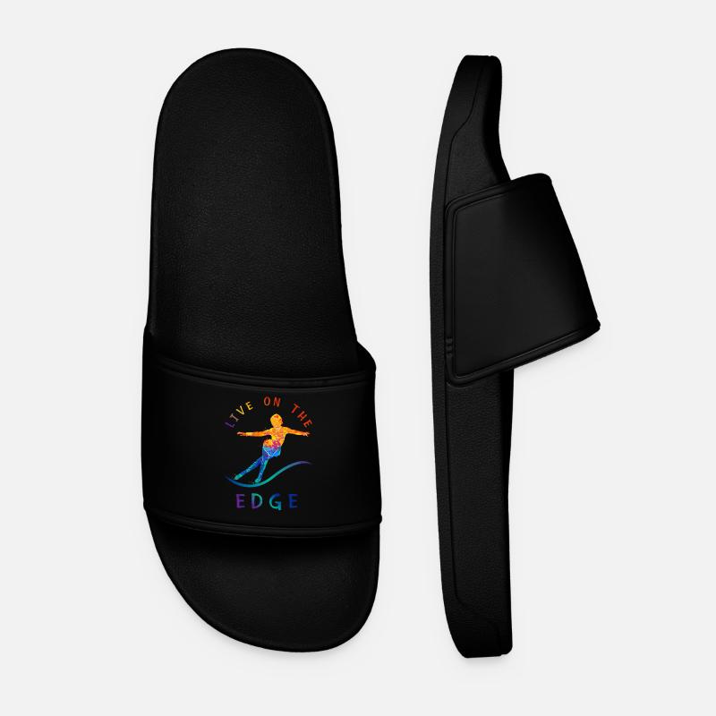 Ice skating, ice skating - Men’s Pool Sliders - black