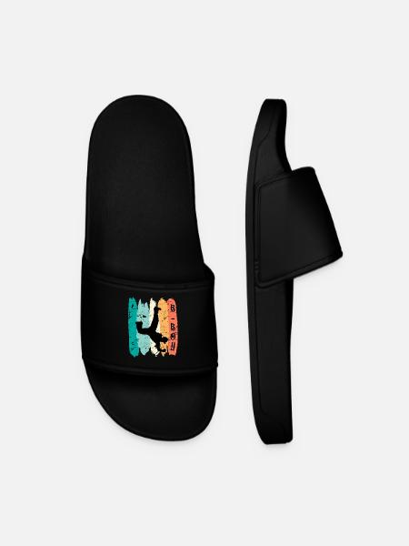 B-Boy Breakdancer Street Art Urban Danse Hip Hop - Claquettes Homme - noir