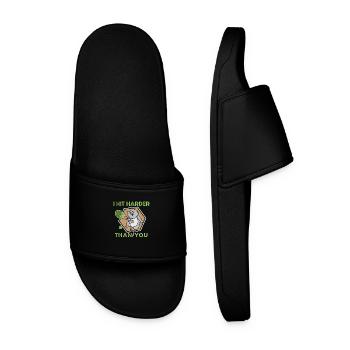 Tennis chat service raquette de tennis tennis balle de tennis - Claquettes Homme - noir - Devant