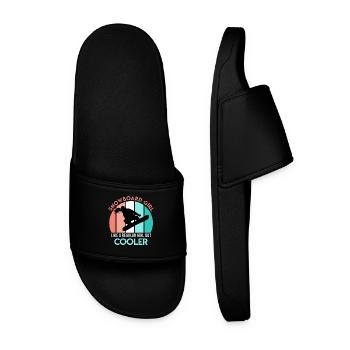 Femmes Snowboard Proverbe Snowboard Girl Boarder - Claquettes Homme - noir - Devant