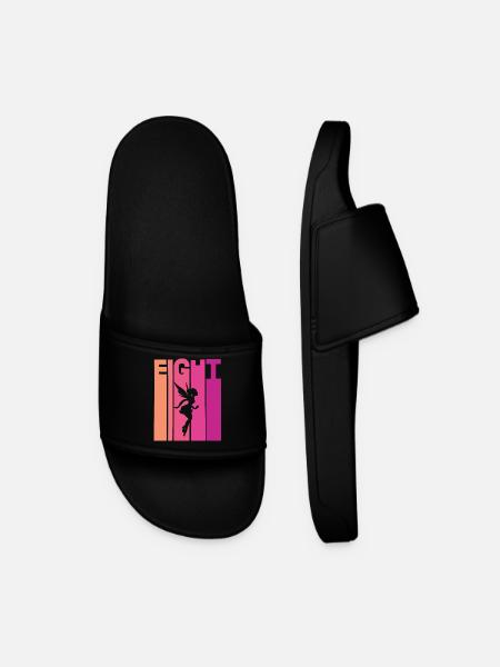 8e anniversaire fille fée - Claquettes Homme - noir