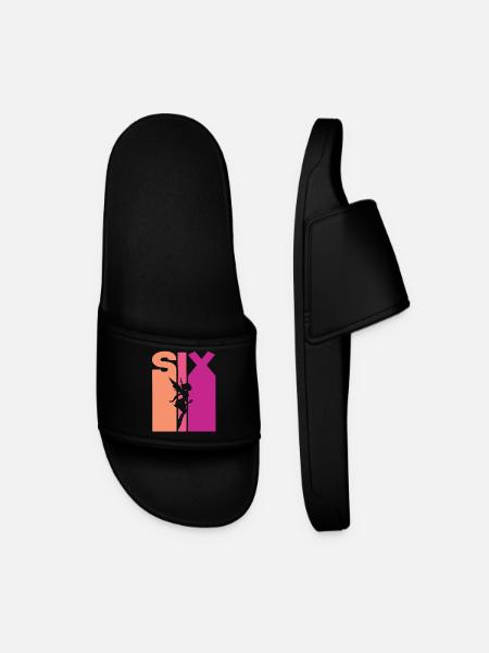 6e anniversaire fille fée - Claquettes Homme - noir