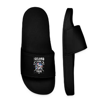 Iceland Fishing Fishing Tour - Men’s Pool Sliders - black - Front