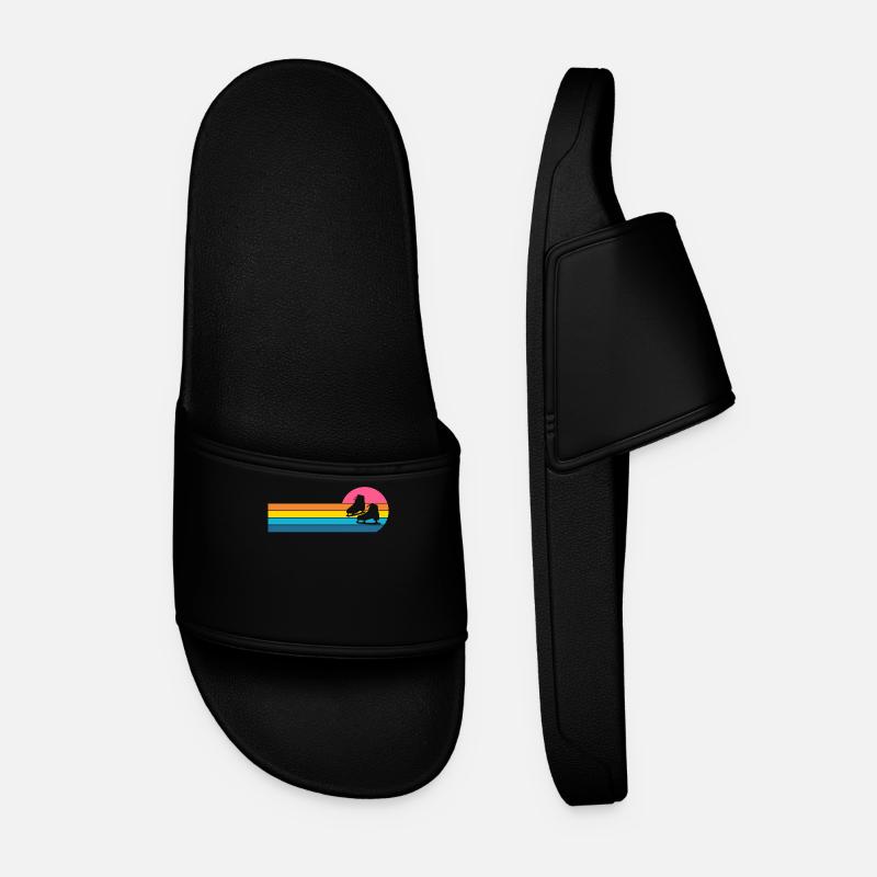 Schlittschuh - Männer Badelatschen - Schwarz