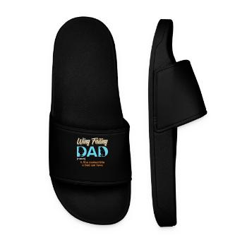 Wing Foiling Dad Wing Surf Wing Foil - Men’s Pool Sliders - black - Front