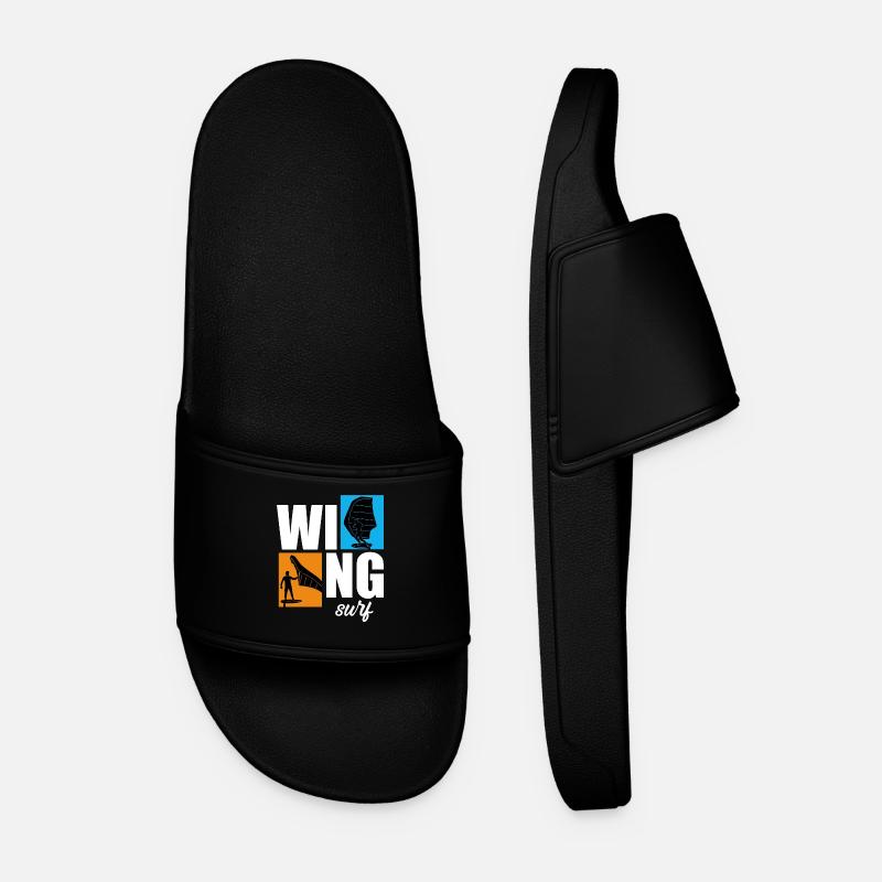 Wing Surf Wingfoil Wingsurf Rétro - Claquettes Homme - noir